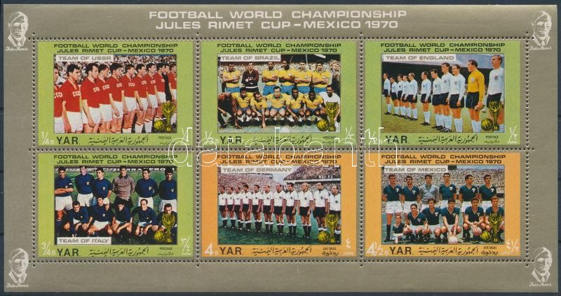 Futball világbajnokság (IV.) kisív, Football World Cup (IV.) mini sheet