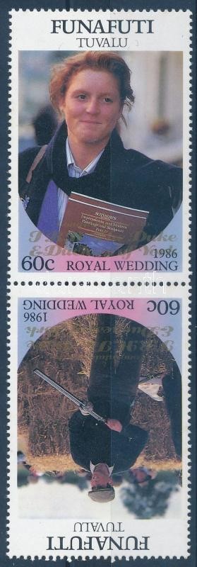 Royal wedding pair with golden overprint, Királyi esküvő pár arany felülnyomással