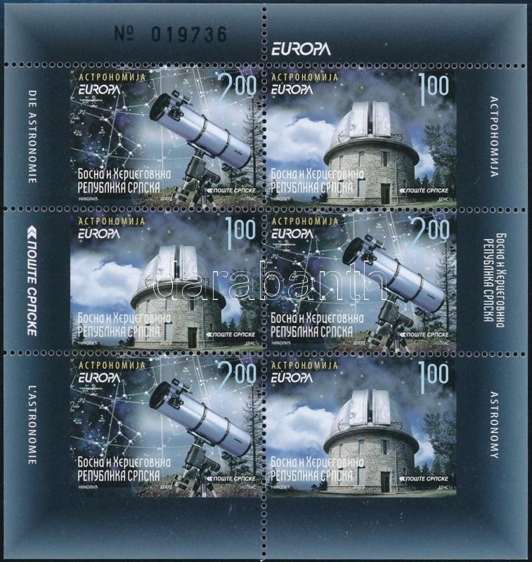 Europe CEPT Astronomy stamp-booklet, Europa CEPT Csillagászat bélyegfüzet
