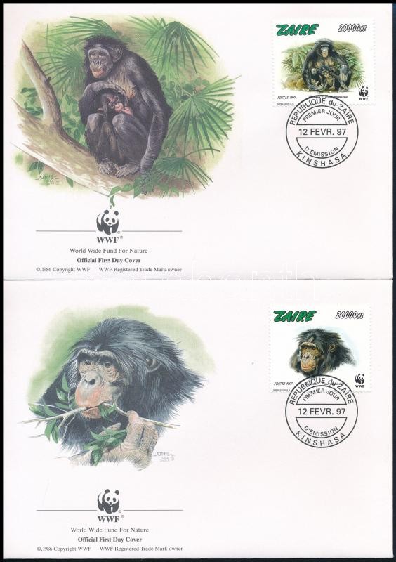 WWF: Bonobo block of 4, WWF: Bonobó négyestömb