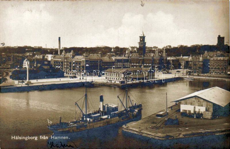 Helsingborg, Hamnem / port, steamship