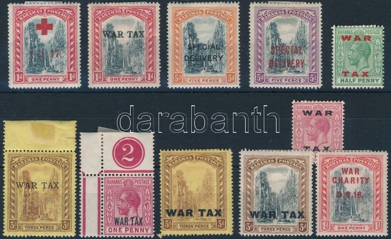 1917-1919 11 klf bélyeg, 1917-1919 11 stamps