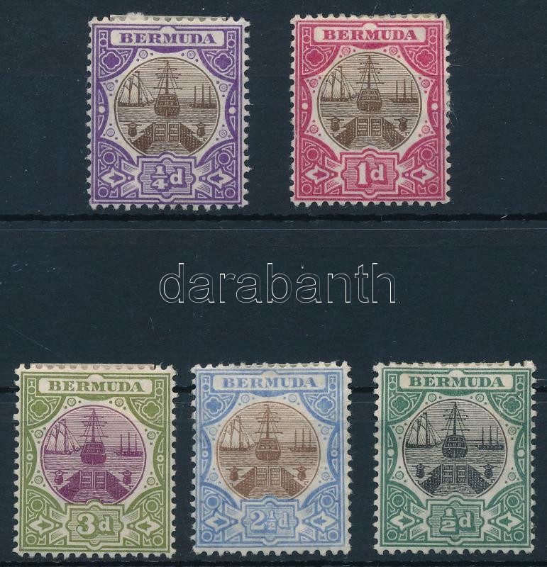 1902-1906 5 diff definitive stamp mixed quality (*Mi EUR 50,-), 1902-1906 5 klf Forgalmi bélyeg vegyes minőségben / mixed quality (*Mi EUR 50,-)