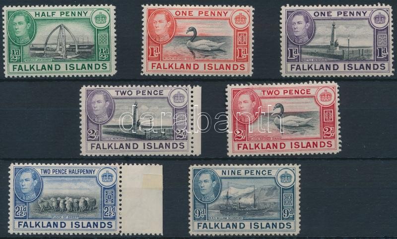 Definitive, 7 stamps, Forgalmi sor 7 értéke
