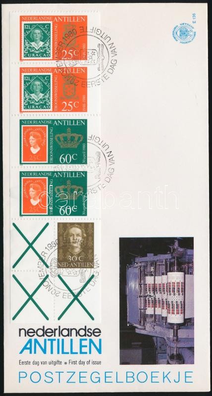 Beatrix királynő bélyegfüzetlap FDC-n, Queen Beatrix stamp-booklet sheet FDC