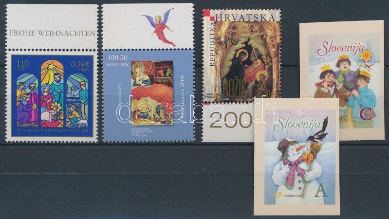 Christmas 2000-2006 2 sets + 1 stamp, Karácsony motívum 2000-2006 2 klf sor + 1 önálló érték