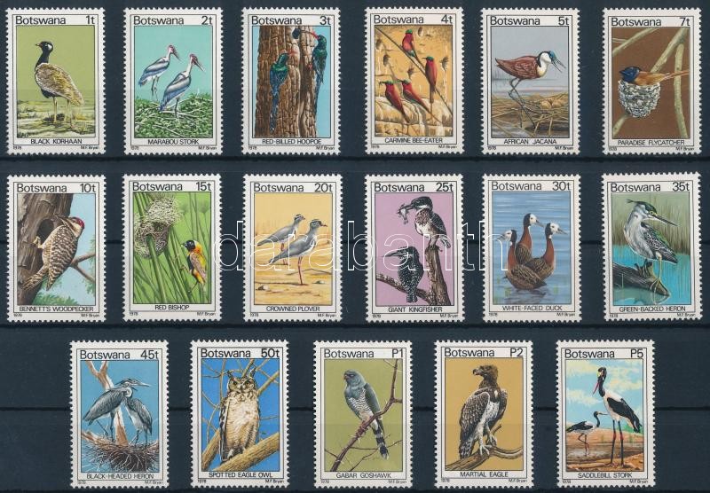 Forgalmi: Madarak sor, Definitive Birds set