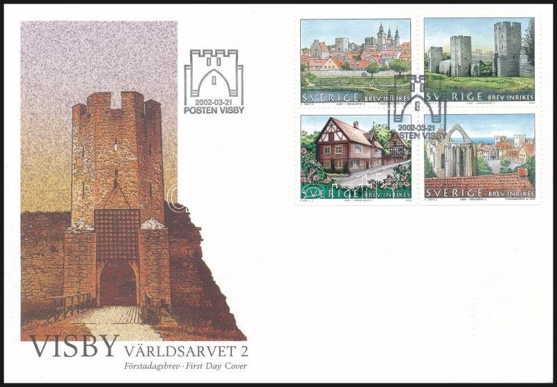 UNESCO block of 4 FDC, UNESCO négyestömb FDC-n