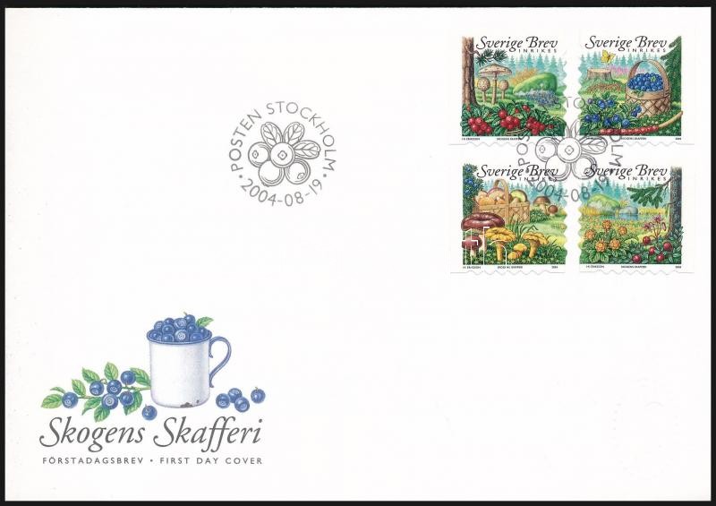 Forest crops set FDC, Erdei termések sor FDC-n