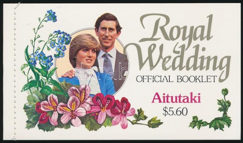 Diana és Károly esküvője bélyegfüzet, Prince Charles and Lady Diana's wedding stamp-booklet