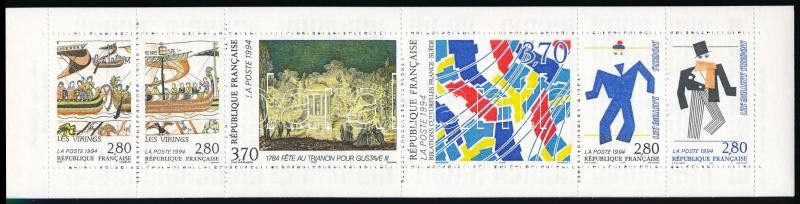 Kulturális kapcsolatok Franciaország és Svédország között bélyegfüzet, Cultural relations between France and Sweden stamp-booklet