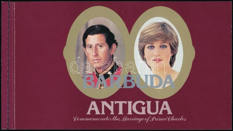 Charles and Diana's wedding stamp-booklet, Károly és Diana esküvője bélyegfüzet