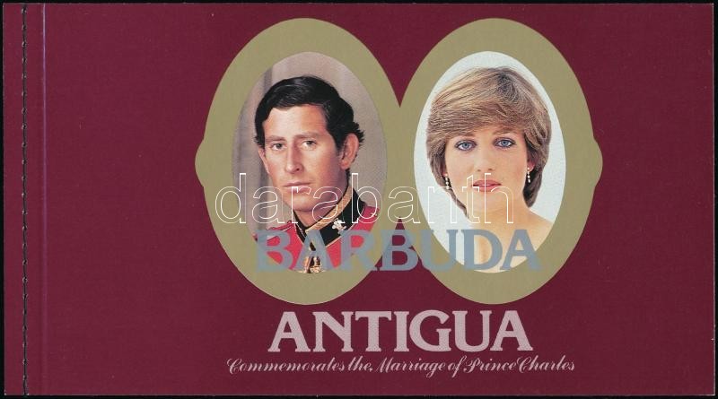 Károly és Diana esküvője bélyegfüzet, Charles and Diana's wedding stamp booklet