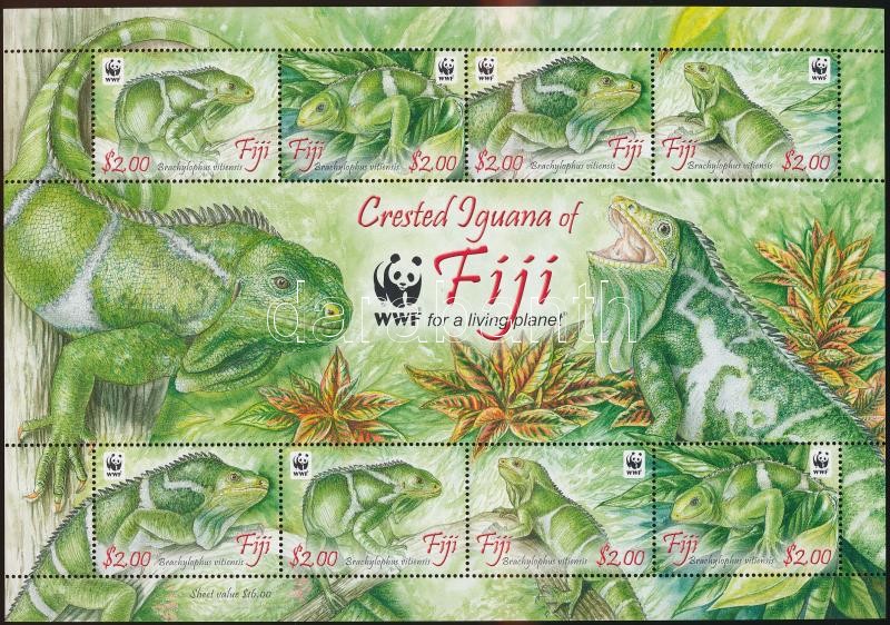 WWF: Leguán kisív, WWF Leguan mini sheet