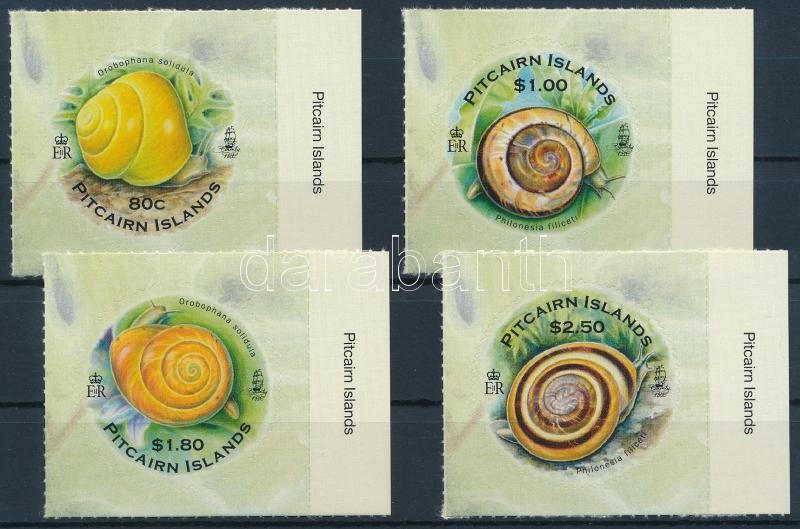 Snails self-adhesive stamp set, Csigák öntapadós bélyegsor
