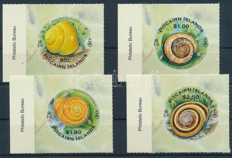 Snails self-adhesive stamp set, Csigák öntapadós bélyegsor