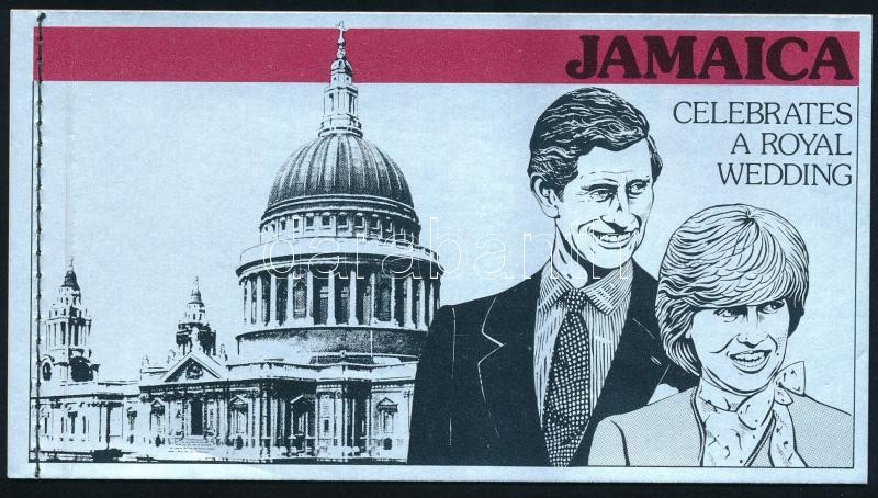 Prince Charles and Lady Diana Spencer' wedding stamp booklet, Károly herceg és Lady Diana Spencer esküvője bélyegfüzet