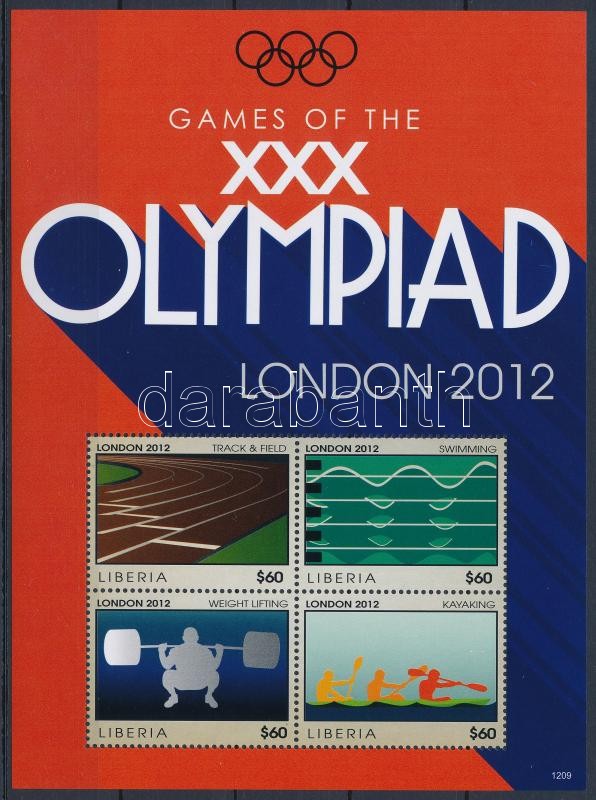 Londoni olimpia kisív, London Olympics minisheet