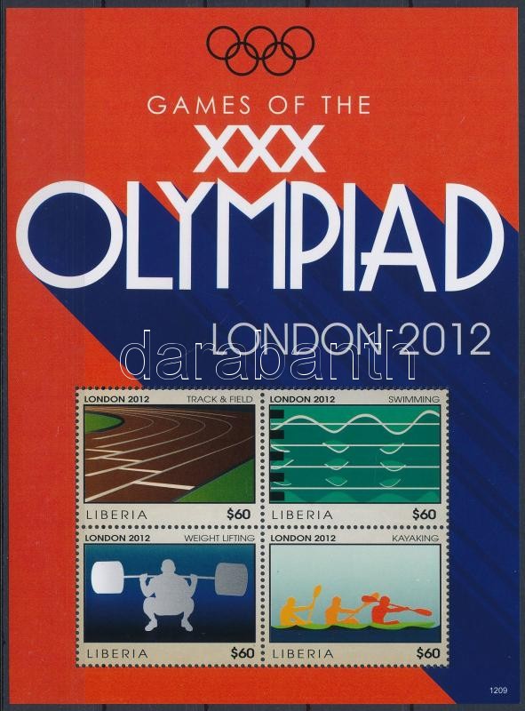 Londoni olimpia kisív, London Olympics mini sheet