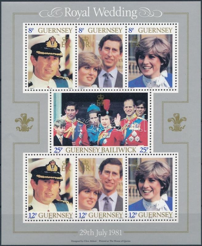 Prince Charles and Lady Diana block, Károly herceg és Lady Diana blokk
