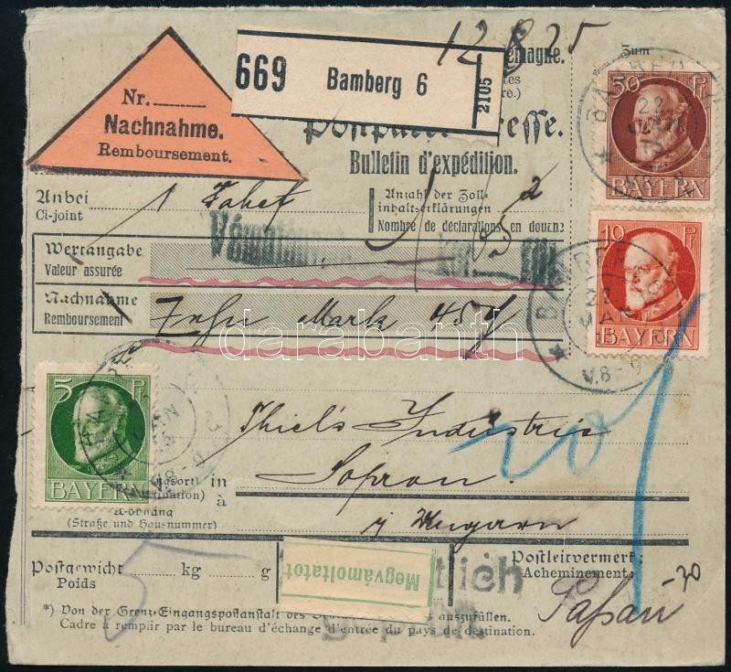 C.O.D. parcel card to Hungary, Utánvételes csomagszállító Sopronba