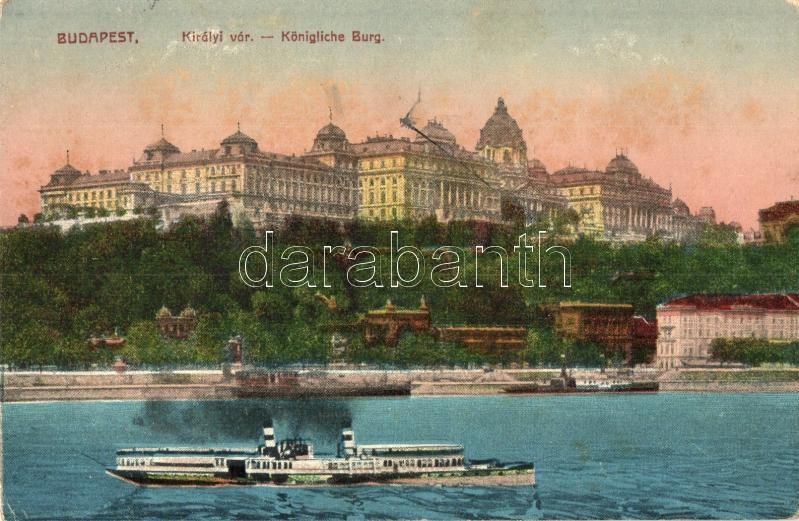 Budapest I. Királyi vár , gőzhajó