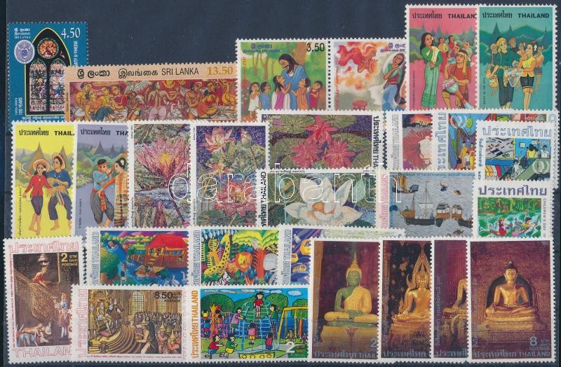 1977-2001 27 stamps, 1977-2001 27 klf bélyeg, közte sorok