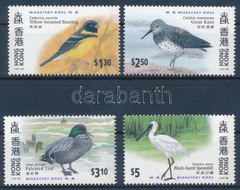 HONG KONG International stamp exhibition, migratory birds set, HONG KONG nemzetközi bélyegkiállítás, vándormadarak sor