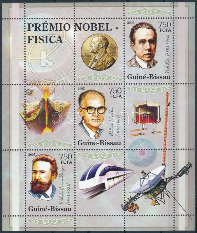 Nobel-díjasok kisív, Nobel Laureates mini sheet