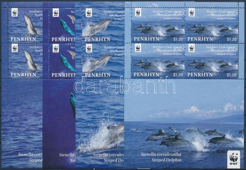 WWF Dolphin mini sheet set, WWF: Delfin kisívsor