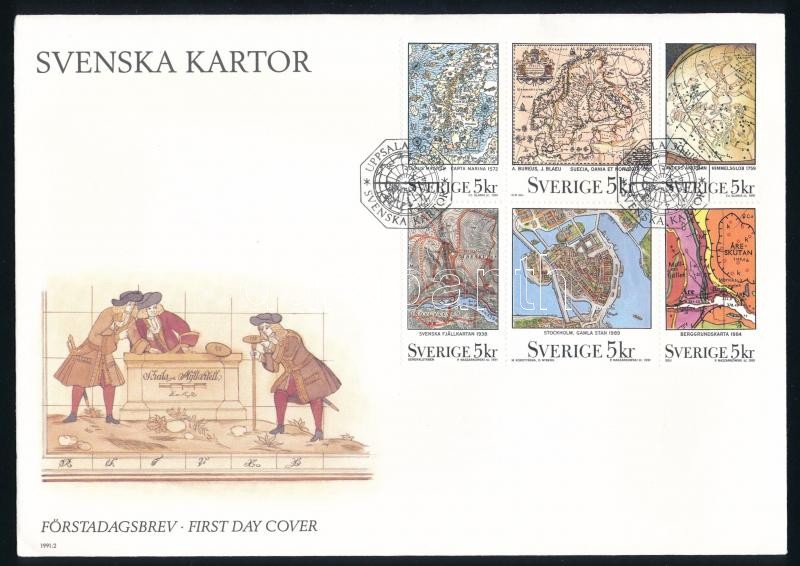Map stamp-booklet FDC, Térkép bélyegfüzet FDC-n