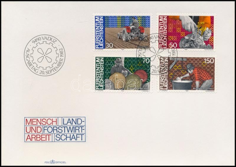 Agriculture and Forestry set, Mezőgazdaság és erdészet sor + FDC