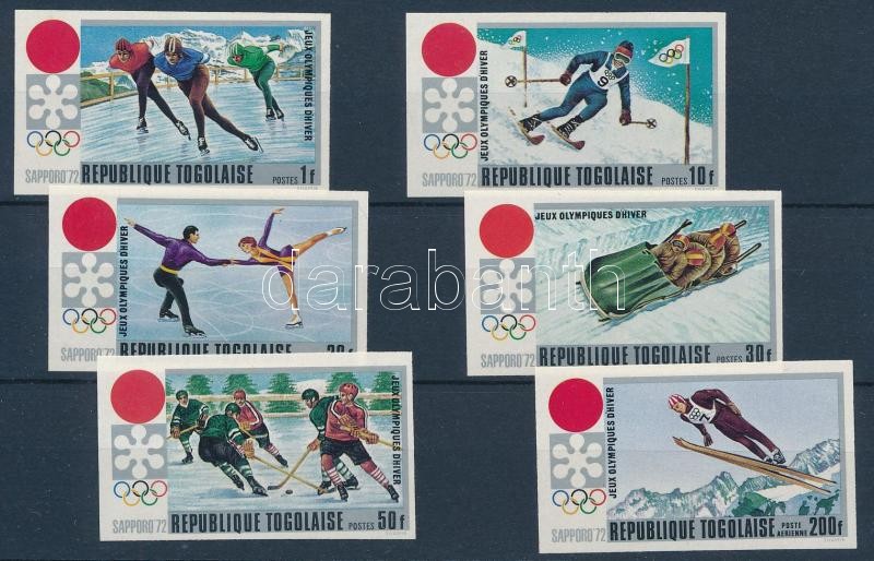 Téli Olimpia: Szapporo vágott sor, Winter Olympics: Sapporo imperforated set