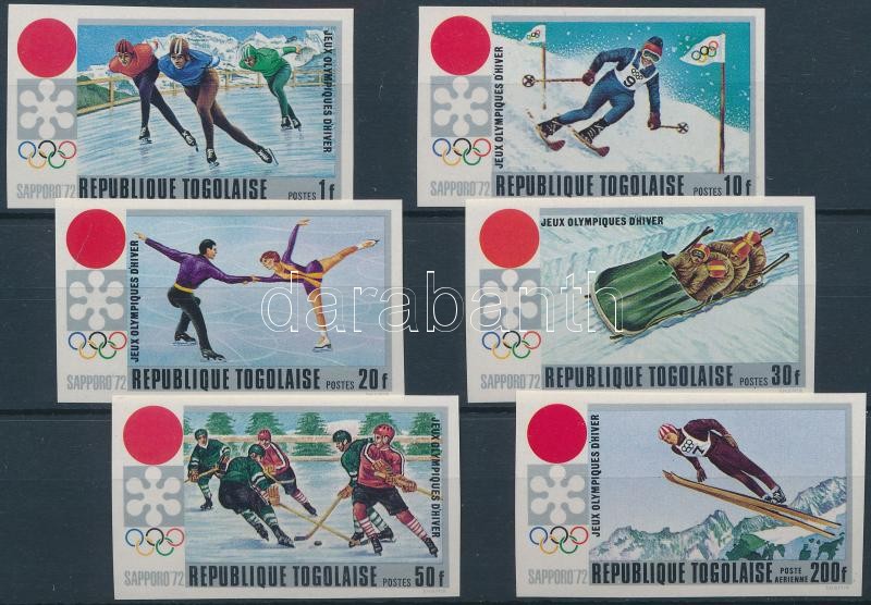 Winter Olympics: Sapporo imperforated set, Téli Olimpia: Szapporo vágott sor