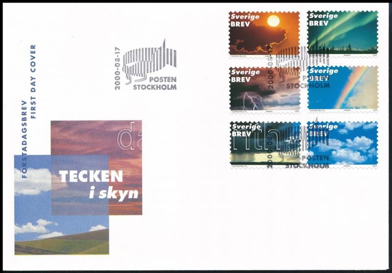 Cloud self-adhesive set FDC, Felhő öntapadós sor FDC-n