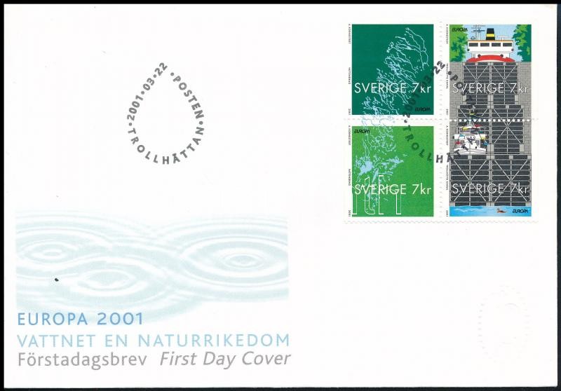 Europa CEPT stamp-booklet sheet FDC, Europa CEPT  bélyegfüzetlap FDC-n