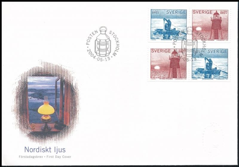 Northern lights set FDC, Északi fények sor FDC-n