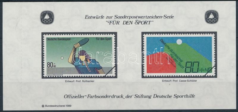 Sporthilfe memorial sheet, Sporthilfe emlékív