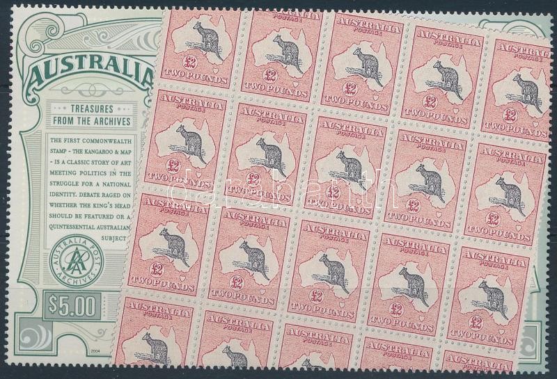 Kenguru bélyeg a bélyegen, Kangaroo - Stamp on stamp