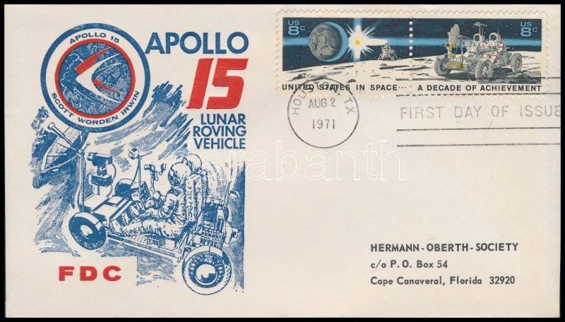 Apollo 15 FDC, Apollo 15 FDC