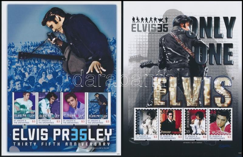 Elvis Presley minisheet set, Elvis Presley kisívsor