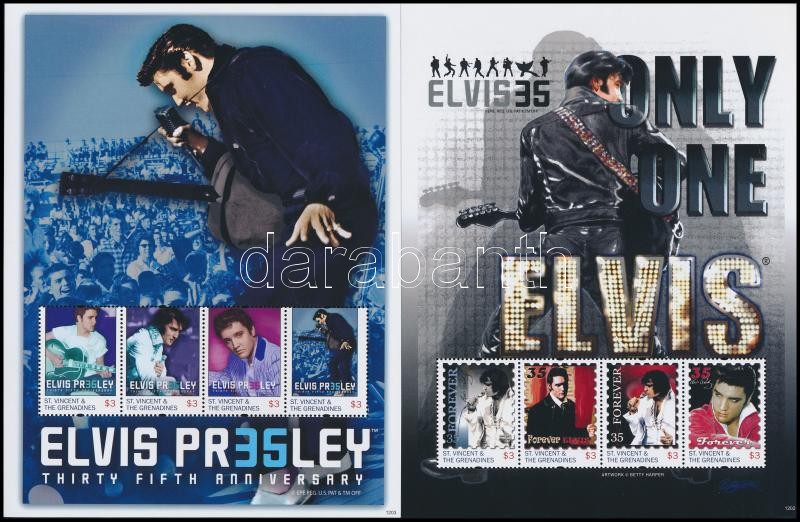 Elvis Presley mini sheet set, Elvis Presley kisívsor