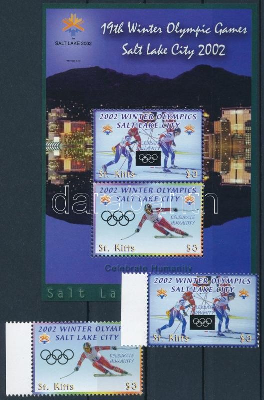 Winter Olympics: Salt Lake City margin set + block, Téli Olimpia: Salt Lake City ívszéli sor + blokk