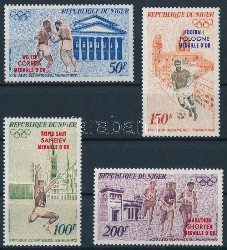 Olimpiai aranyérmesek sor felülnyomással, Golden Medalist set with overprint