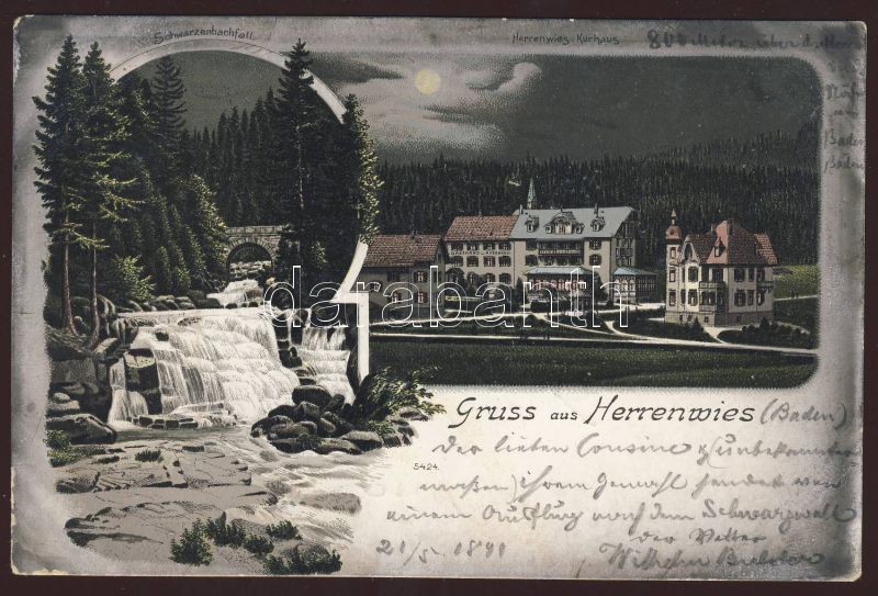 1898 Herrenwies, Schwarzenbachfall, Herrenwies