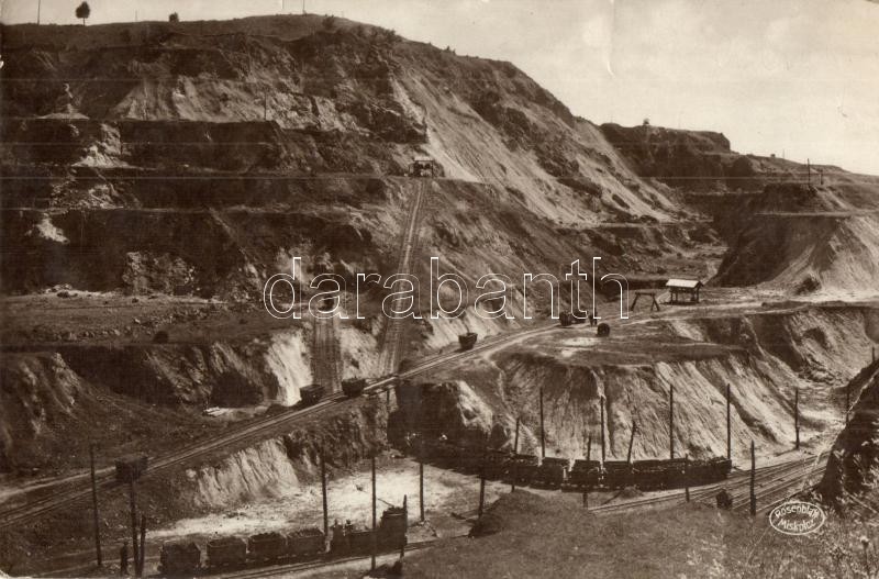 Rudabánya, Barnavasércbányászat Andrássy II nevű bánya része, iparvasút, csillék