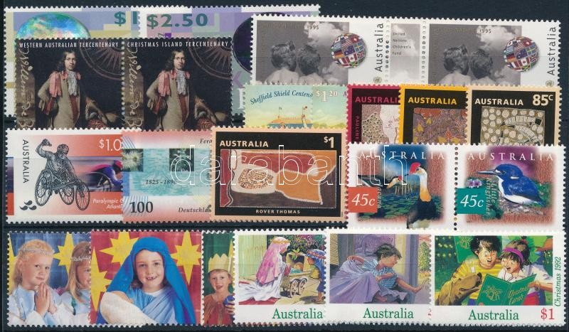 1992-1997 24 klf bélyeg, közte sorok, 1992-1997 24 stamps