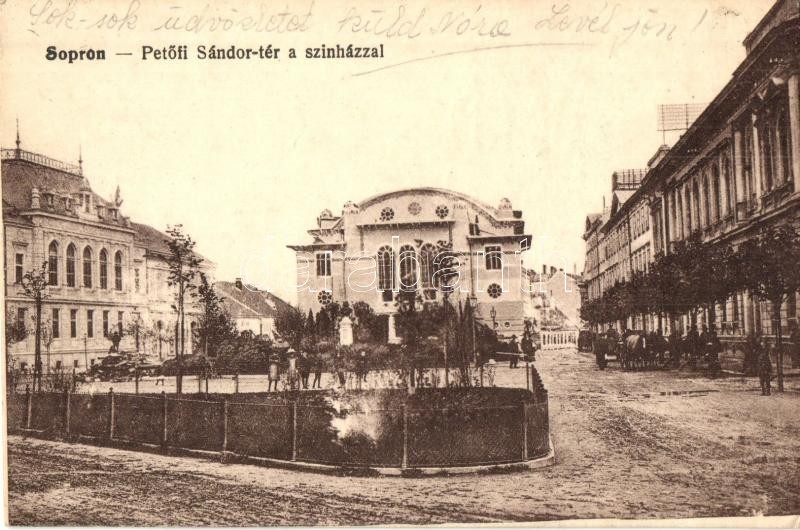 Sopron, Petőfi Sándor tér, színház