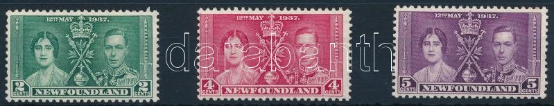 George VI and Elizabeth Coronation set, VI. György és Erzsébet megkoronázása sor