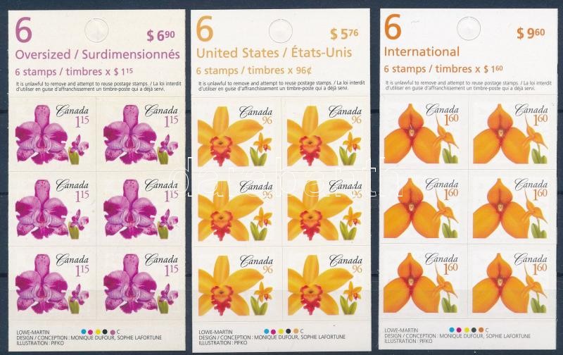 Virágok öntapadós bélyegfüzetlapok, Flowers self-adhesive stamp-booklet sheets